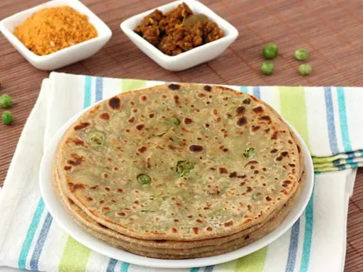 Aloo Matar Paratha With Lassi