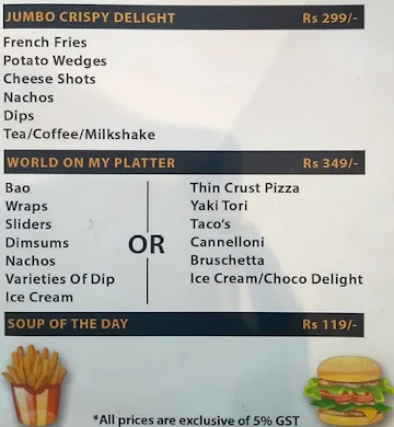 Combo Jumbo menu 