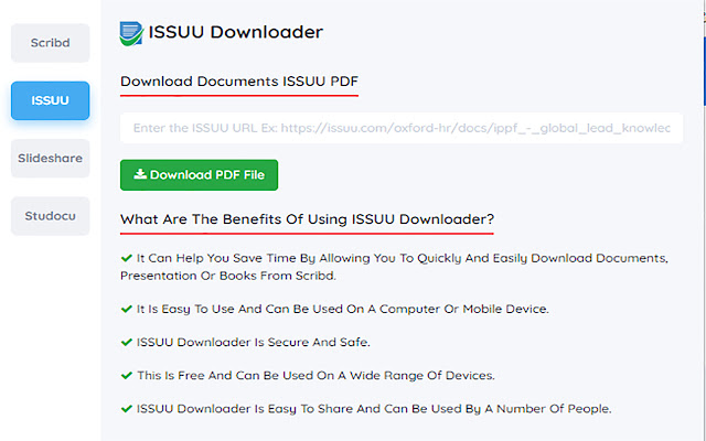 ISSUU PDF Downloader