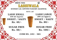 Lassiwala menu 1