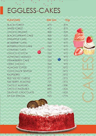 Chennai cake centre menu 2