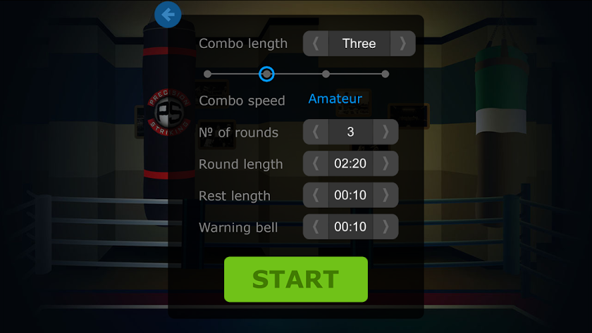 Virtual Sparring Partner Screen 2