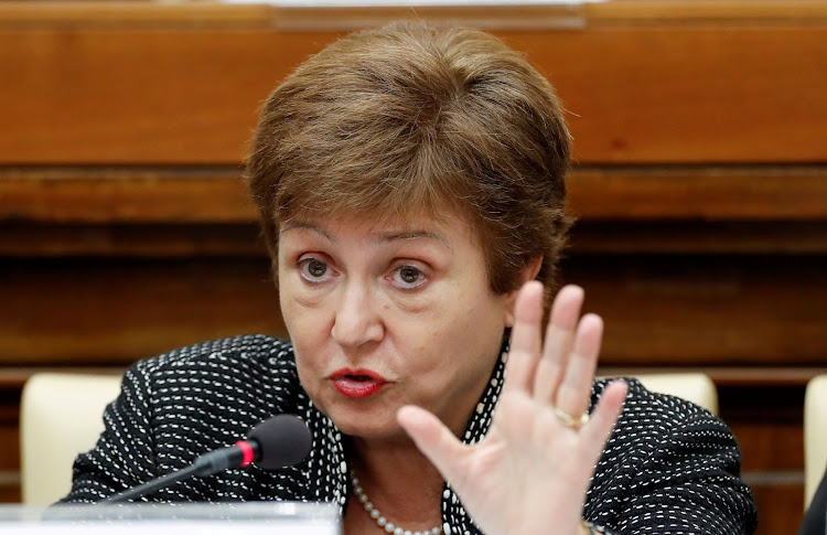 IMF MD Kristalina Georgieva said extreme weather events typically cut annual economic growth by 1–2 percentage points per capita.