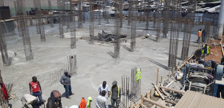 construction of the new Gikomba market