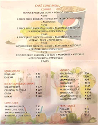 Cafe Cone menu 2