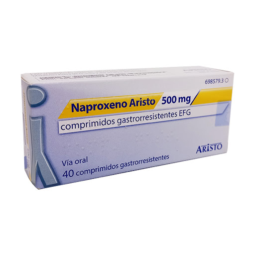 Naproxeno Aristo 500mg x40 Comprimidos Gastrorresistentes EFG Via Oral  