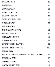 Kwality Wall's Frozen Dessert And Ice Cream Shop menu 2