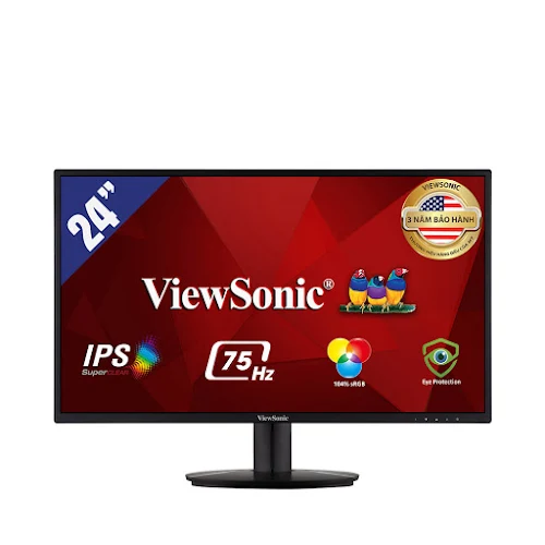 Màn hình LCD 24" Viewsonic VA2418-SH (1920x1080, IPS, 75Hz, 5ms GTG, Adaptive sync) - Hàng trưng bày