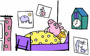 How To Draw Peppa Pig Sleeping