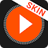 MusiX Material Dark Orange Skin for music player1.0