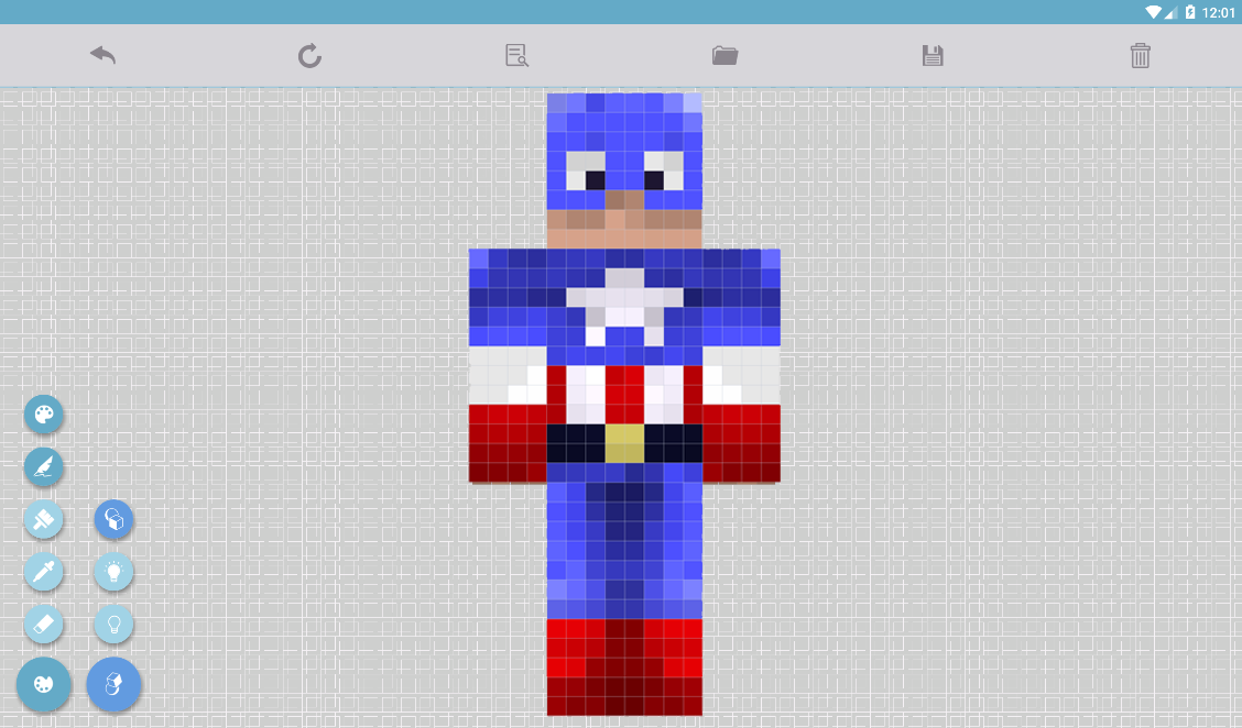 Приложение чтобы рисовать скины в майнкрафте