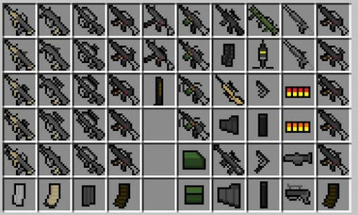 Screenshot Guns & Weapons Mod for MCPE