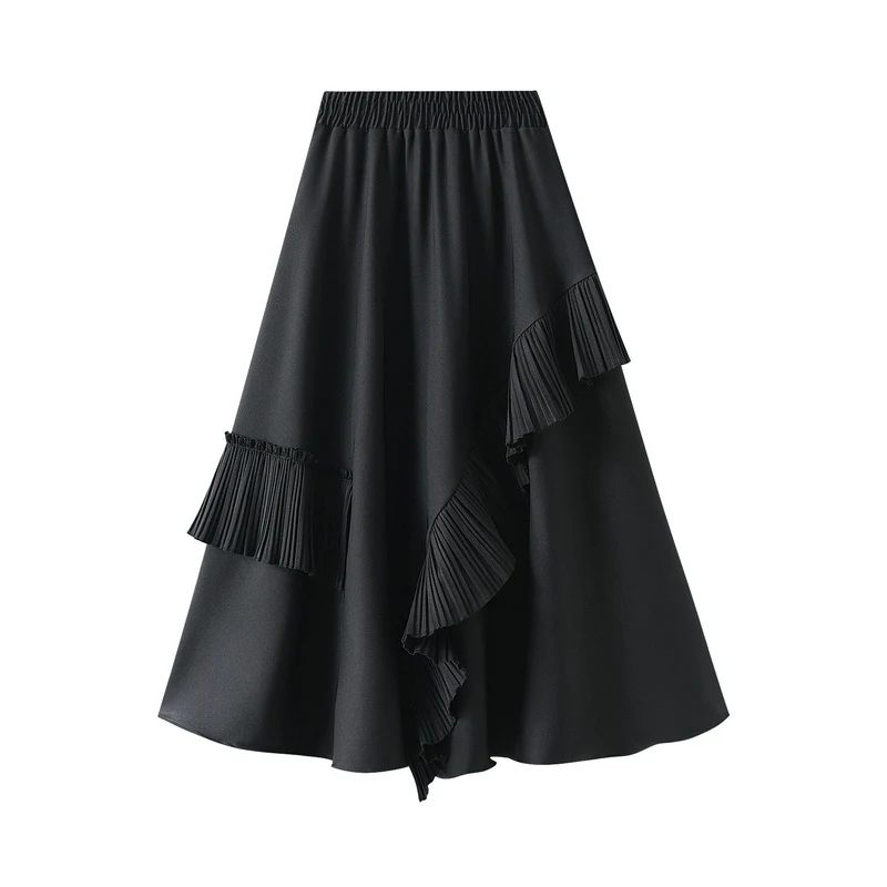 Gonna A-line a Ombrello, lunghezza media, slim e ampia linea, perfetta per un look elegante e versatile