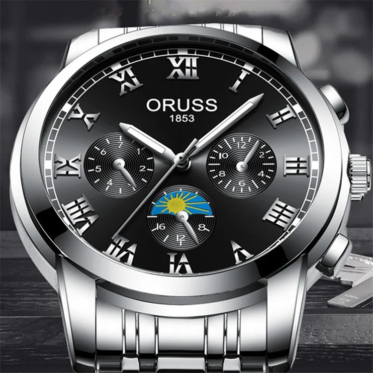 Title 1, Waterdicht lichtgevend heren quartz horloge met...