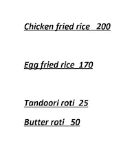 Mughal Indian menu 6