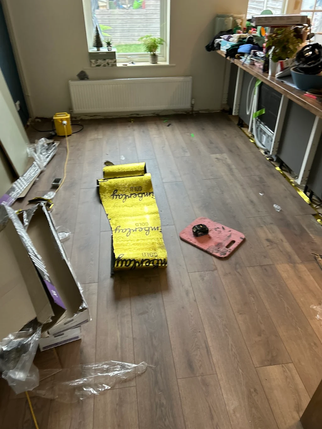 Album cover: Laminate flooring and skirting boards