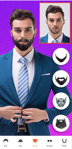 Screenshot Men hairstyle and beard editor