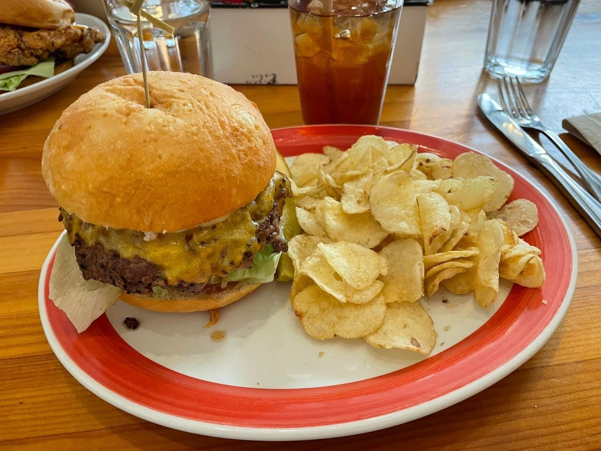 Burger with GF bun