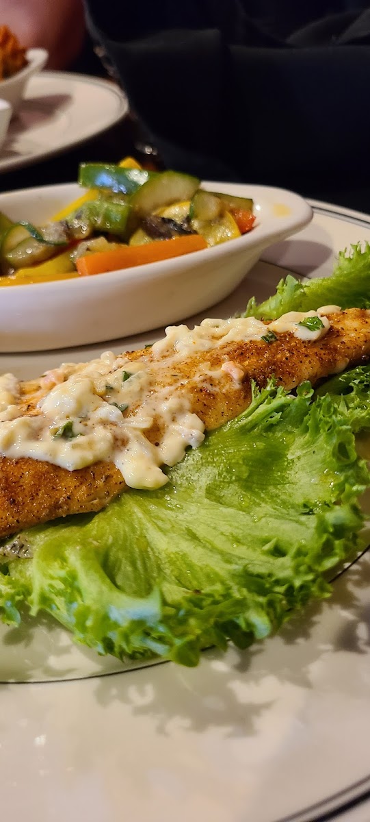 Baked Walleye and Vegetable Medley