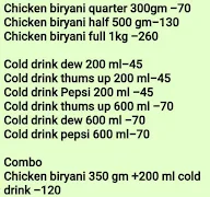 Danish Chicken Biryani menu 1