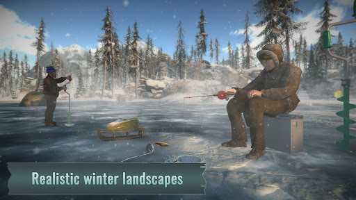 Screenshot Ice fishing game. Catch bass.
