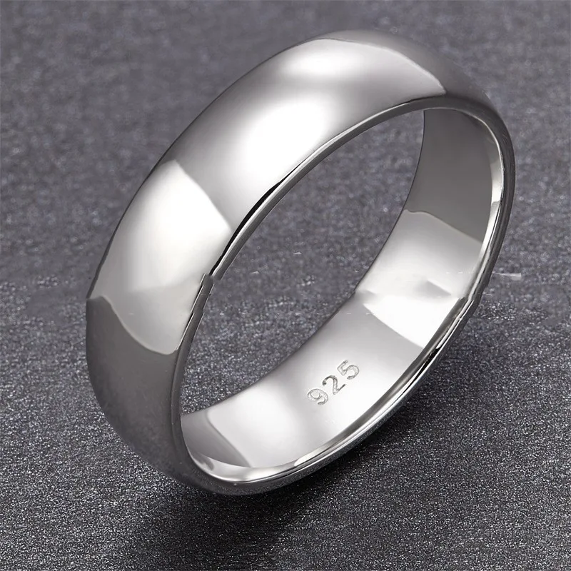 Elektrogeplateerde Platina Zilveren Unisex Ring Tijdloze Elegantie Veelzijdig Sieraad voor Hem en Haar Ideaal voor Dagelijks Gebruik