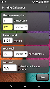 Knitting Calculator screenshot 1