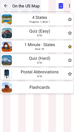 50 US States Map, Capitals & Flags - American Quiz screenshots 15