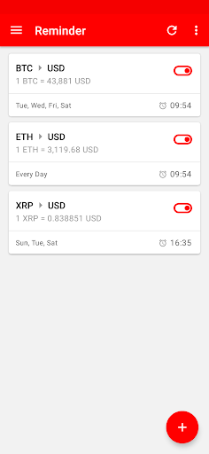 Screenshot Crypto Reminder