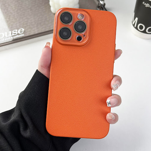 Title 13, Solid Color Lychee Pattern Phone Case. Stylish ...