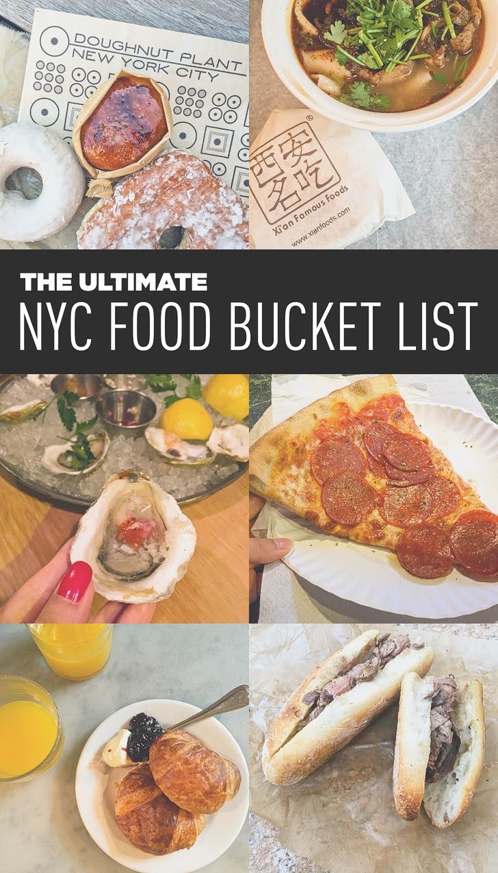 Ultimate NYC Food Bucket List 99 Places to Eat in NYC
