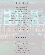 TRV Studio X Cafe menu 5