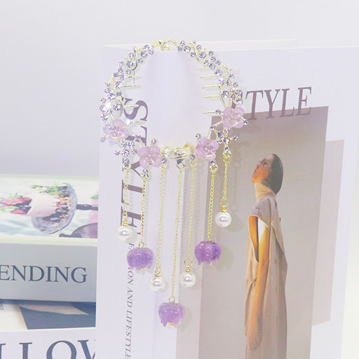 Title 2, Early Spring New Light Luxury Amethyst Flower F...