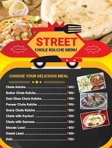 Street Chole Kulche menu 