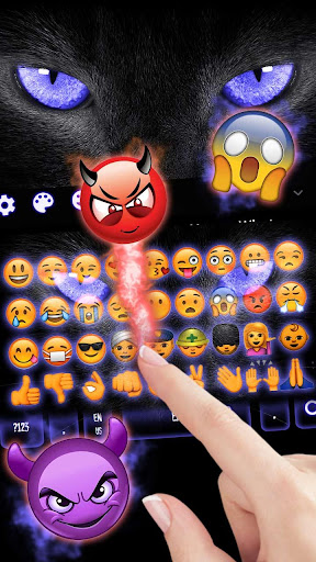 Black Panther Evil Cat Keyboard Theme