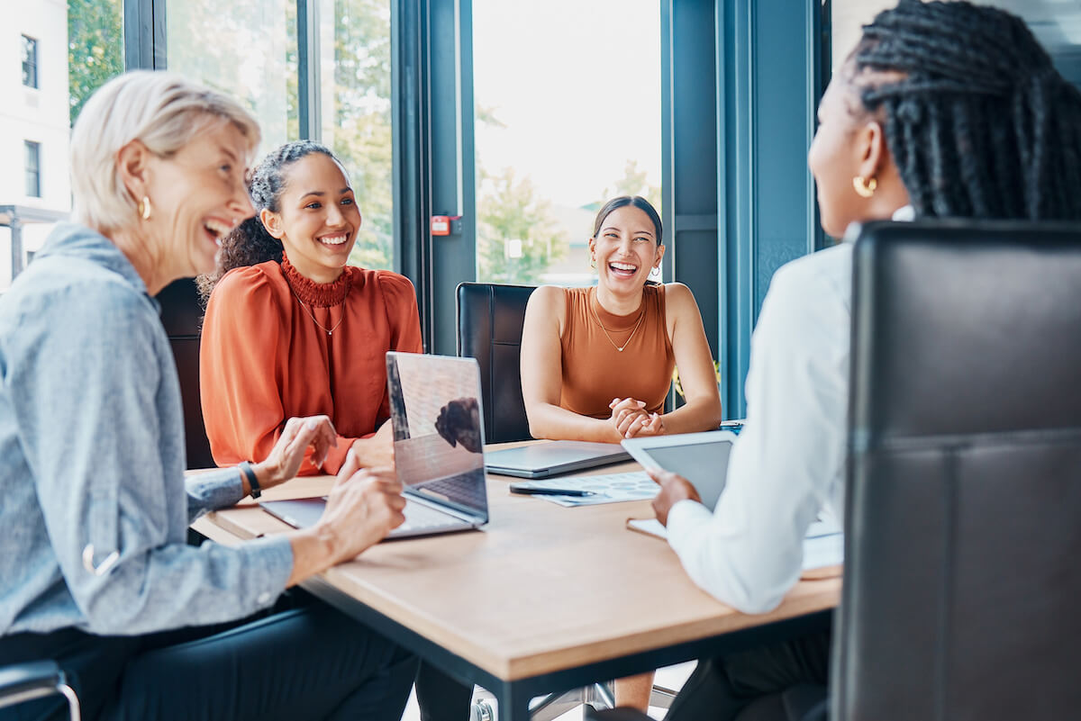 Entrepreneurs having a meeting