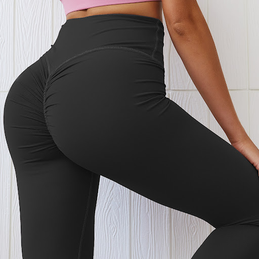 Title 2, Peach Fitness Yoga Pants Brocade Imitation Cott...