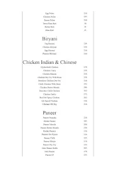 Indian Coffee House Restaurant menu 3