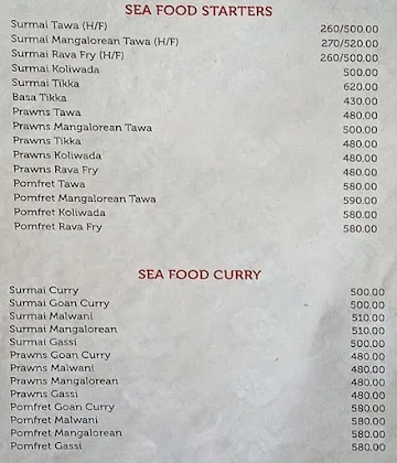 Hotel Brahma Regency menu 