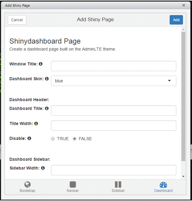 Shiny Page Builder