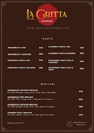 La Gritta Barbeque menu 2