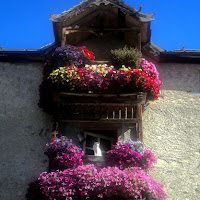 Vecchio balcone di 