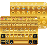 Cover Image of Télécharger Gold Emoji Keyboard Theme Free 1.0.0 APK