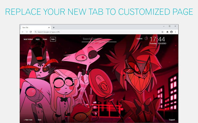 Hazbin Hotel Wallpaper HD Custom New Tab