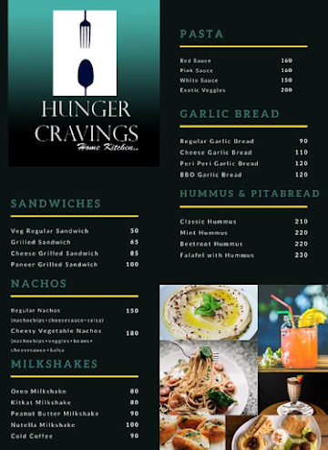 Hunger Cravings menu 