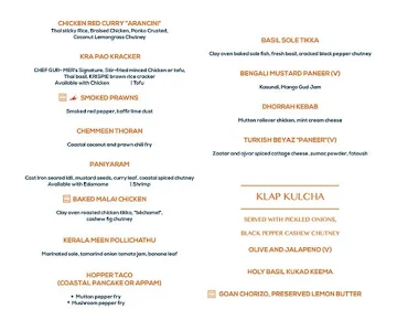 Klap menu 