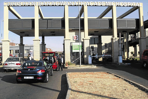 Chris Hani-Baragwanath Hospital entrance. File photo.