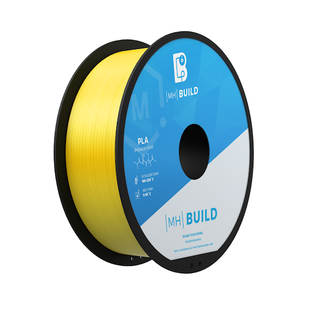 Filament 3D PLA 1 kg coloris jaune, CAPI'EASY, Vente en ligne