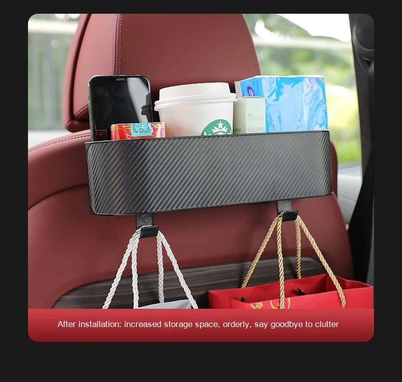 Multifunctionele Auto Rugleuning Haak Opbergbox Houd Je Auto Netjes en Georganiseerd Handige Opbergoplossing voor Onderweg