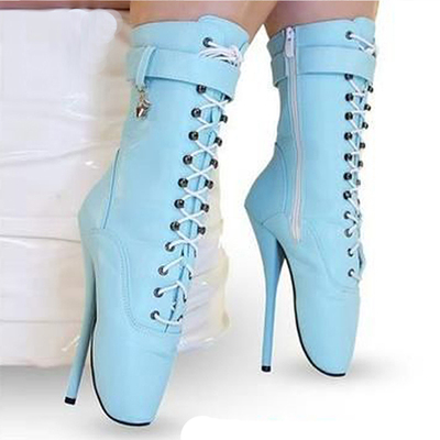Title 8, 18cm Ballet Stiletto Heels Lace-up Ankle Boots,...